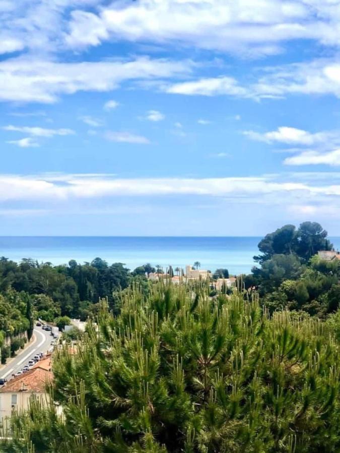 Appartement Luxe - 3 Pieces Avec Vue Mer, Piscine Et Tennis Niza Exterior foto
