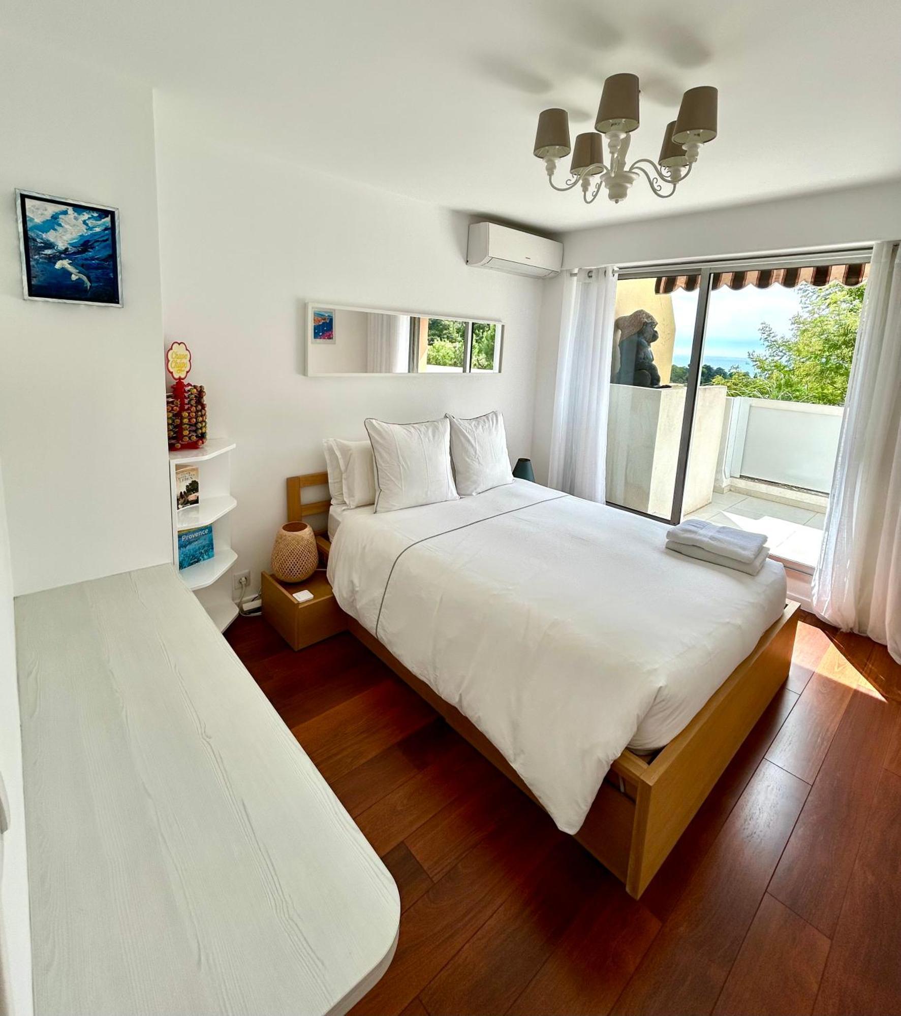 Appartement Luxe - 3 Pieces Avec Vue Mer, Piscine Et Tennis Niza Exterior foto